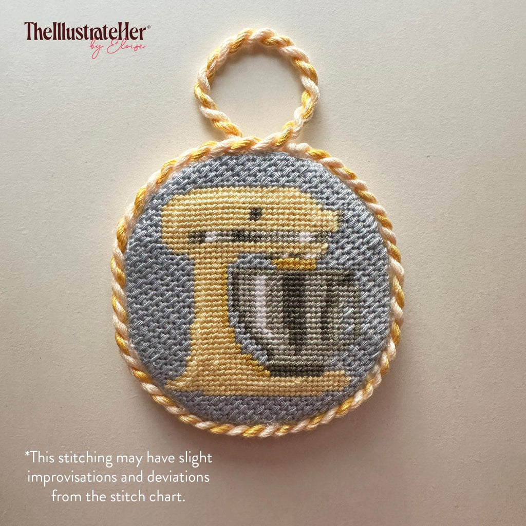 Stand Mixer - Digital Needlepoint Stitch Chart - 13 Mesh | Baking