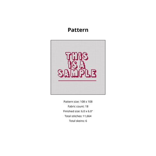 Image showcasing a sample of a digital needlepoint chart.