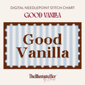 Good Vanilla - Digital Needlepoint Stitch Chart - 13 Mesh