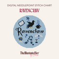 Ravenclaw - Digital Needlepoint Stitch Chart - 18 Mesh