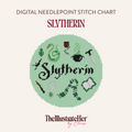 Slytherin - Digital Needlepoint Stitch Chart - 18 Mesh