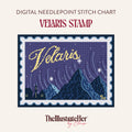 Velaris Stamp- Digital Needlepoint Stitch Chart - 18 Mesh | Night Court
