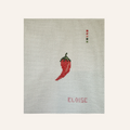 Mini Chili | 18 Mesh Needlepoint Canvas | Hand Stitch Painted