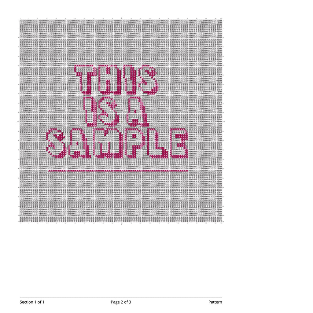 Image showcasing a sample of a digital needlepoint chart.