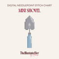 Mini Shovel - Digital Needlepoint Stitch Chart - 18 Mesh